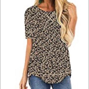 Women's Casual Short Sleeve Tunic Top